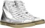 Saint Laurent Metallic High Top Sneakers Gray Dames - Thumbnail 2