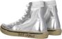 Saint Laurent Metallic High Top Sneakers Gray Dames - Thumbnail 4