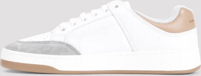 Saint Laurent Metallic Sneakers voor Vrouwen White Dames