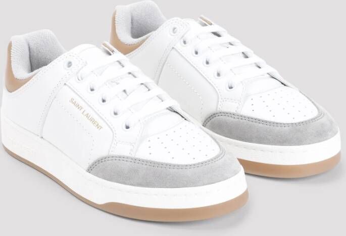 Saint Laurent Metallic Sneakers voor Vrouwen White Dames