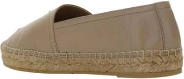 Saint Laurent Monogram Espadrilles met Touwdetail Brown Dames