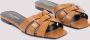 Saint Laurent Nude Leren Muiltjes Sandalen Brown Dames - Thumbnail 3