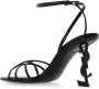 Saint Laurent Opyum hoge hakken sandalen Black Dames - Thumbnail 5