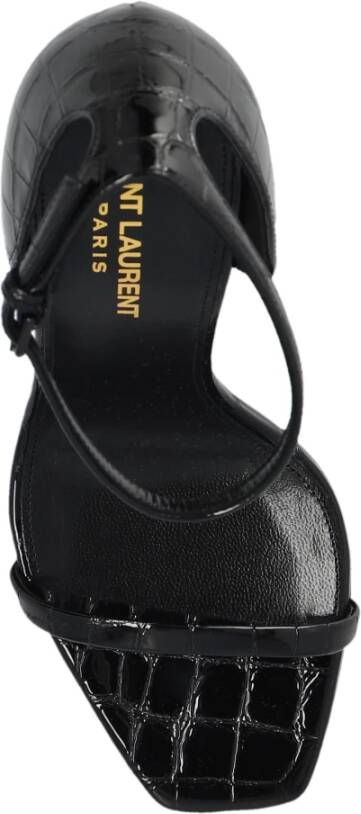 Saint Laurent Opyum hoge hakken sandalen Black Dames