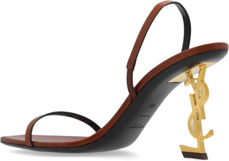 Saint Laurent Opyum Sandalen Brown Dames