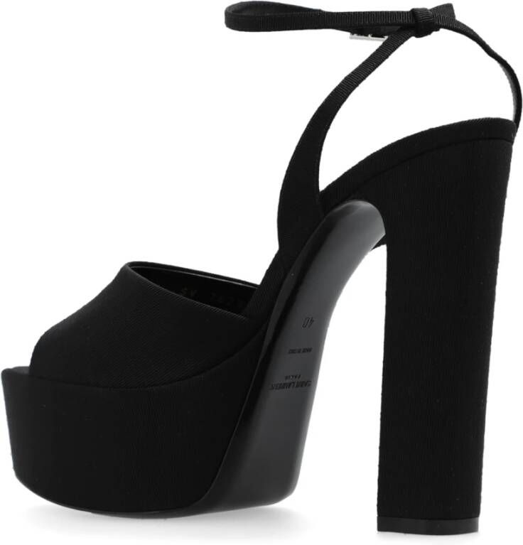 Saint Laurent platform sandalen Black Dames