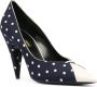 Saint Laurent Polka Dot-Print Pumps Blue Dames - Thumbnail 2