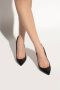 Saint Laurent Zwarte Leren Pumps met Puntige Neus Zwart Dames - Thumbnail 4