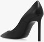 Saint Laurent Zwarte Leren Pumps met Puntige Neus Zwart Dames - Thumbnail 7