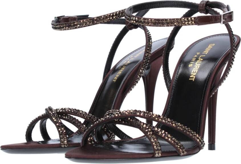 Saint Laurent Sandalen Bruin Brown Dames