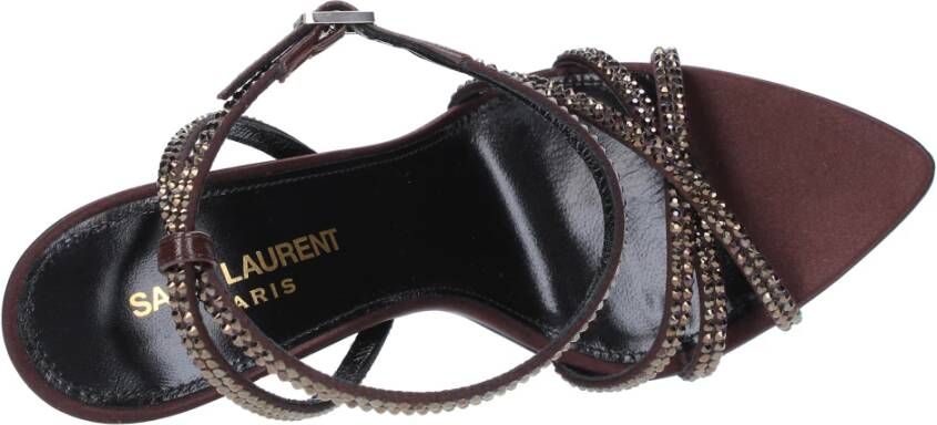 Saint Laurent Sandalen Bruin Brown Dames