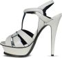 Saint Laurent Prachtige Tribute High-Heeled Sandalen White Dames - Thumbnail 3