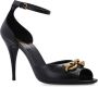 Saint Laurent Zwarte Le Maillon Hoge Hak Sandalen Zwart Dames - Thumbnail 4