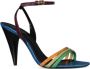 Saint Laurent Liya Multi-gekleurde Hoge Hak Sandalen Meerkleurig Dames - Thumbnail 3