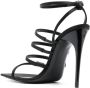 Saint Laurent Zwarte Strass Sandalen met YSL Initialen Black Dames - Thumbnail 2