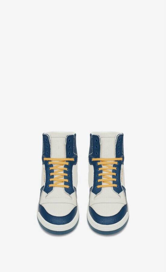 Saint Laurent Sl 24 Mid-Top Sneakers Blauw Heren