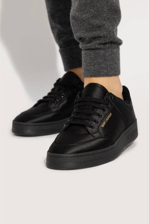 Saint Laurent Sl51 Low satin sneakers Black Dames