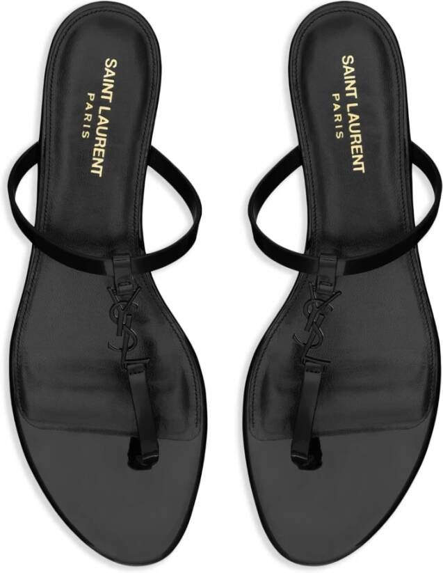 Saint Laurent Sliders Black Dames