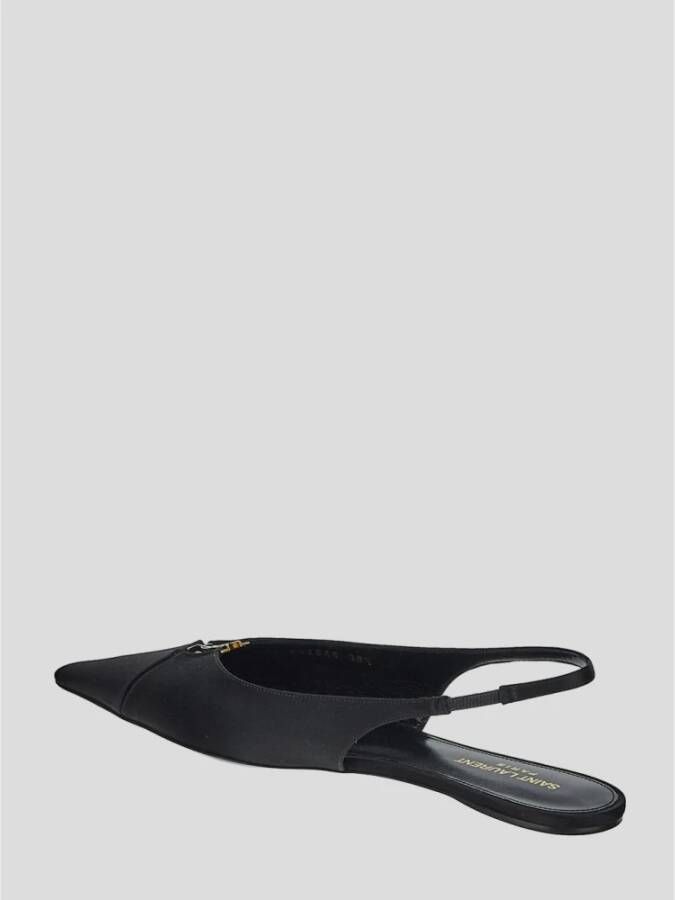 Saint Laurent Sling-Back Schoen in Babylon Stijl Black Dames