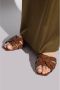 Saint Laurent Bruine Hagedis Sandaal Gesloten Teen Brown Dames - Thumbnail 2