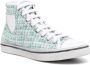 Saint Laurent Groene Logo Patch Sneakers Green Dames - Thumbnail 2