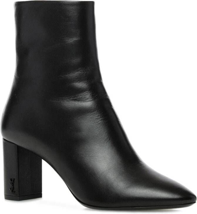 Saint Laurent Stijlvolle Enkellaarzen Black Dames