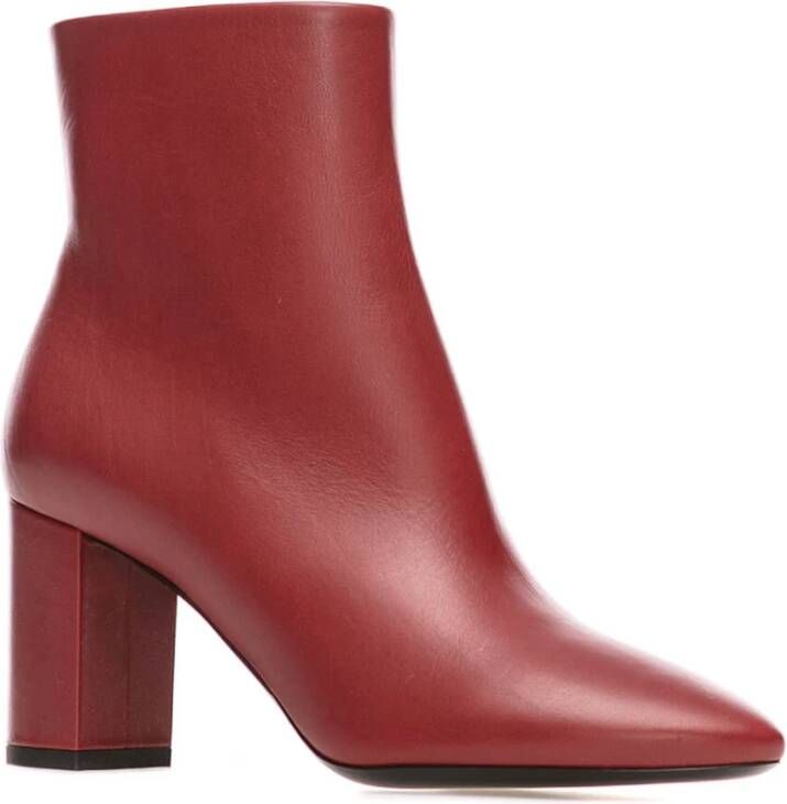 Saint Laurent Stijlvolle Enkellaarzen Red Dames