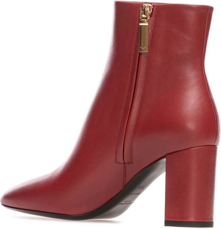 Saint Laurent Stijlvolle Enkellaarzen Red Dames