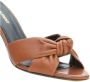 Saint Laurent Stijlvolle Mules met Uniek Design Brown Dames - Thumbnail 4