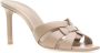 Saint Laurent Stijlvolle Mules voor Trendy Vrouwen Beige Dames - Thumbnail 2