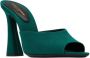 Saint Laurent Stijlvolle Mules voor Trendy Vrouwen Green Dames - Thumbnail 2