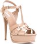 Saint Laurent Stijlvolle Sandalen voor de Zomer Beige Dames - Thumbnail 5