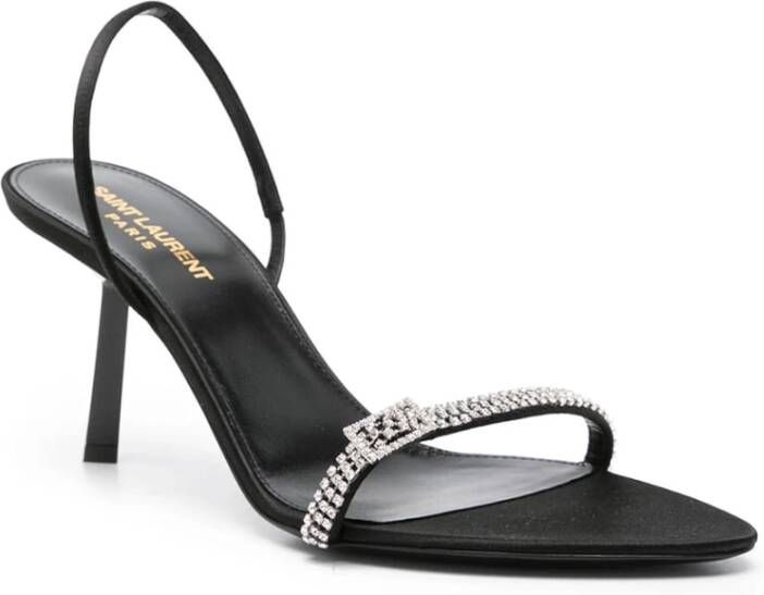 Saint Laurent Stijlvolle Sandalen voor Zomeroutfits Black Dames