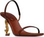 Saint Laurent Stijlvolle Sandalen voor Zomerse Outfits Brown Dames - Thumbnail 8