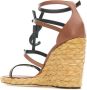 Saint Laurent Stijlvolle Wedge Espadrilles voor Vrouwen Brown Dames - Thumbnail 3