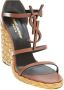 Saint Laurent Stijlvolle Wedge Espadrilles voor Vrouwen Brown Dames - Thumbnail 4