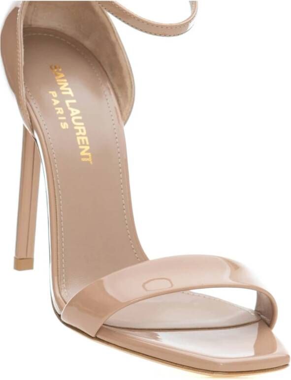 Saint Laurent Stijlvolle Zomer Sandalen Beige Dames