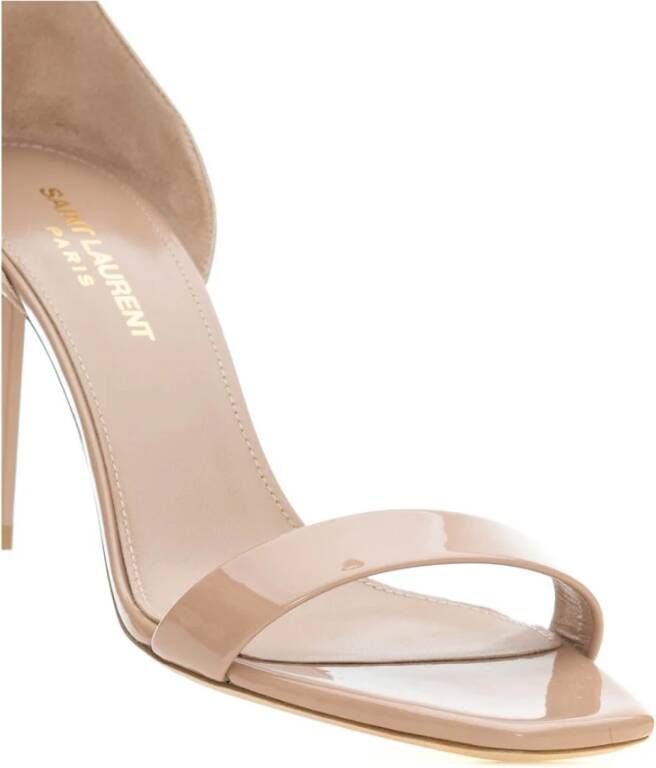 Saint Laurent Stijlvolle Zomer Sandalen Beige Dames