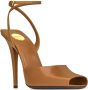 Saint Laurent Stijlvolle Zomer Sandalen Brown Dames - Thumbnail 2