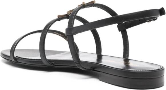 Saint Laurent Stijlvolle Zomer Sandalen voor Vrouwen Black Dames