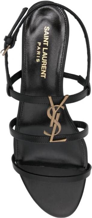 Saint Laurent Stijlvolle Zomer Sandalen voor Vrouwen Black Dames