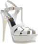 Saint Laurent Stijlvolle Zomer Sandalen White Dames - Thumbnail 4