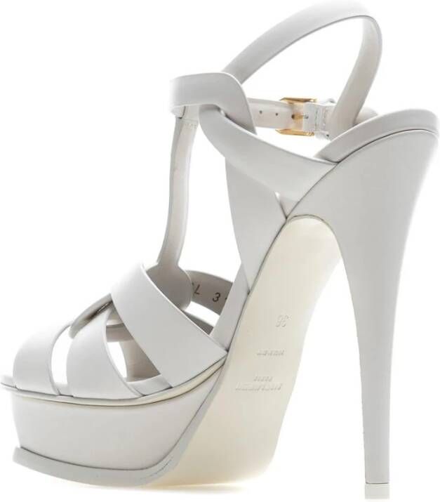 Saint Laurent Stijlvolle Zomer Sandalen White Dames