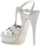 Saint Laurent Stijlvolle Zomer Sandalen White Dames - Thumbnail 5