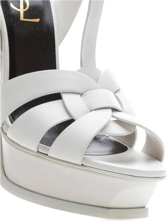 Saint Laurent Stijlvolle Zomer Sandalen White Dames