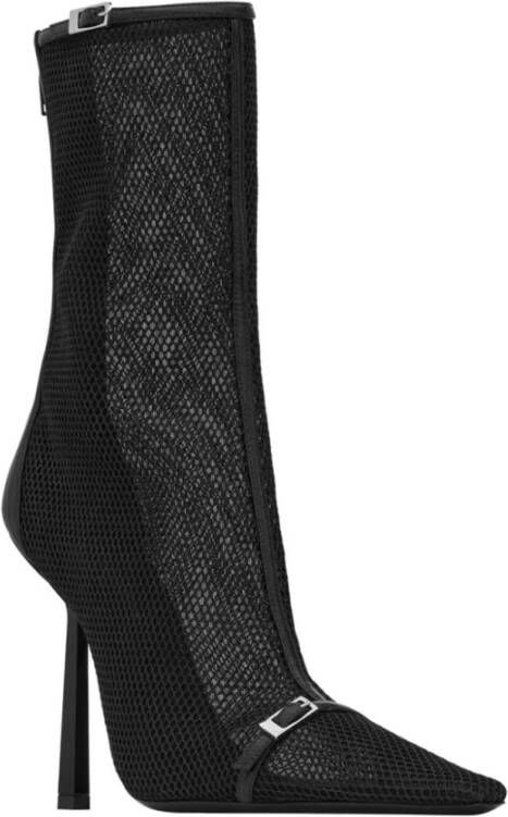 Saint Laurent Stijlvolle Zwarte Booties Black Dames