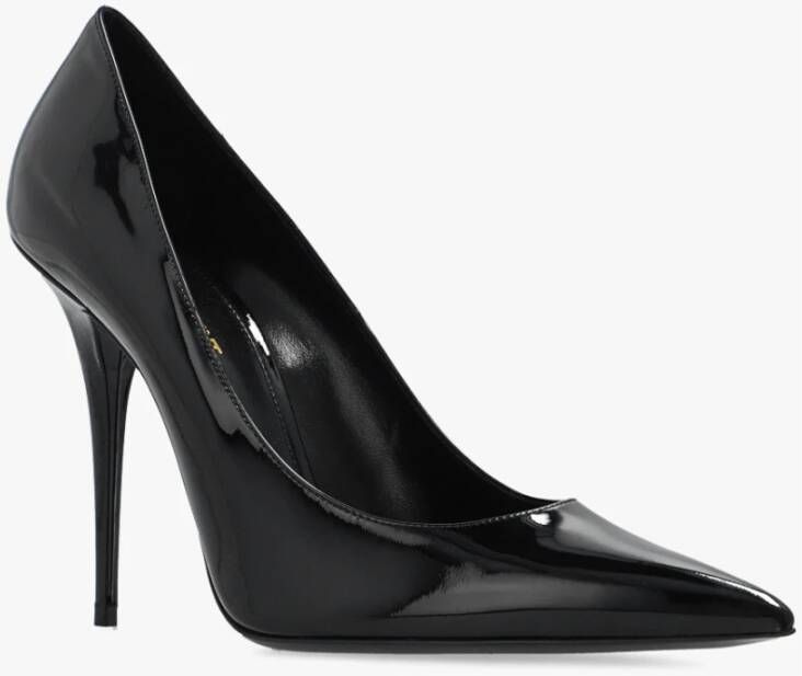 Saint Laurent Stiletto pumps in lakleer Black Dames