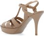 Saint Laurent 'Tribute' platform sandalen Beige Dames - Thumbnail 5