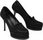 Saint Laurent Vintage Pre-owned Suede heels Black Unisex - Thumbnail 7