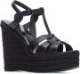 Saint Laurent Wig Espadrille Sandalen Black Dames - Thumbnail 2